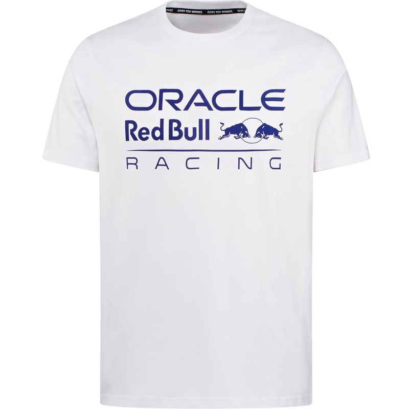 „Oracle Red Bull Racing“ marškinėliai su toniniu logotipu, balti