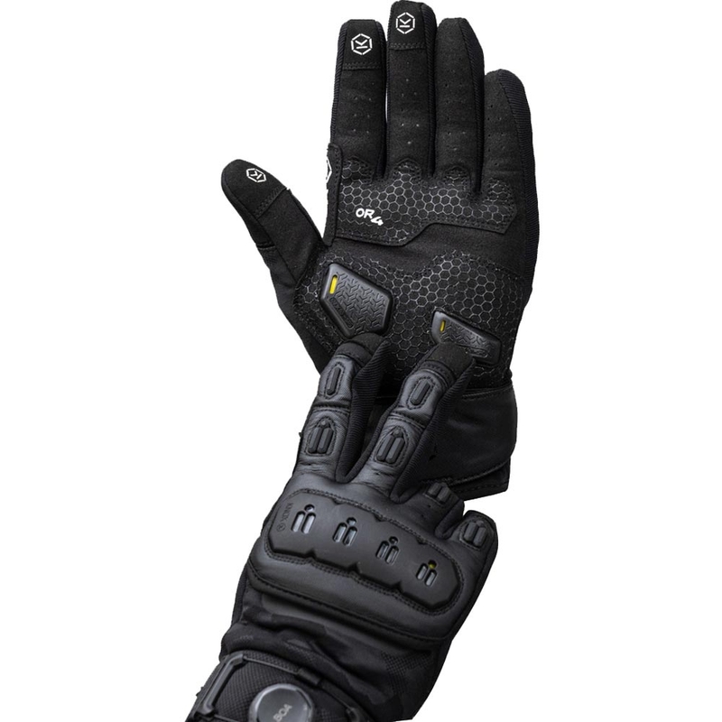 Knox Orsa Textile OR4 motociklo pirštinės juodos