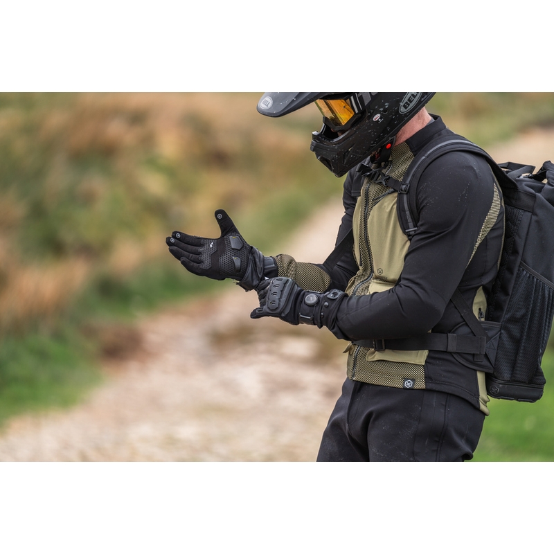 Knox Orsa Textile OR4 motociklo pirštinės juodos