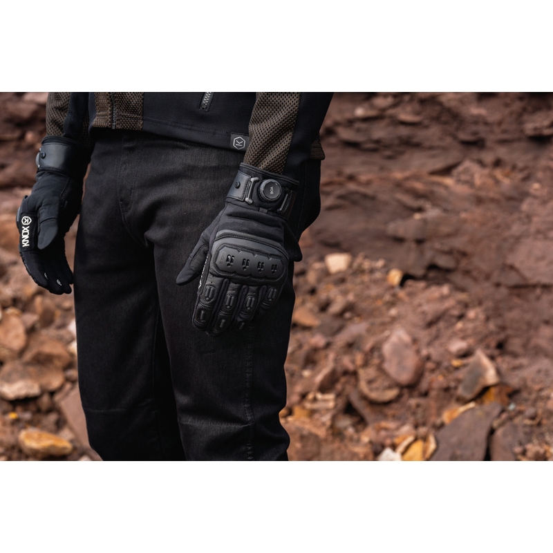 Knox Orsa Textile OR4 motociklo pirštinės juodos