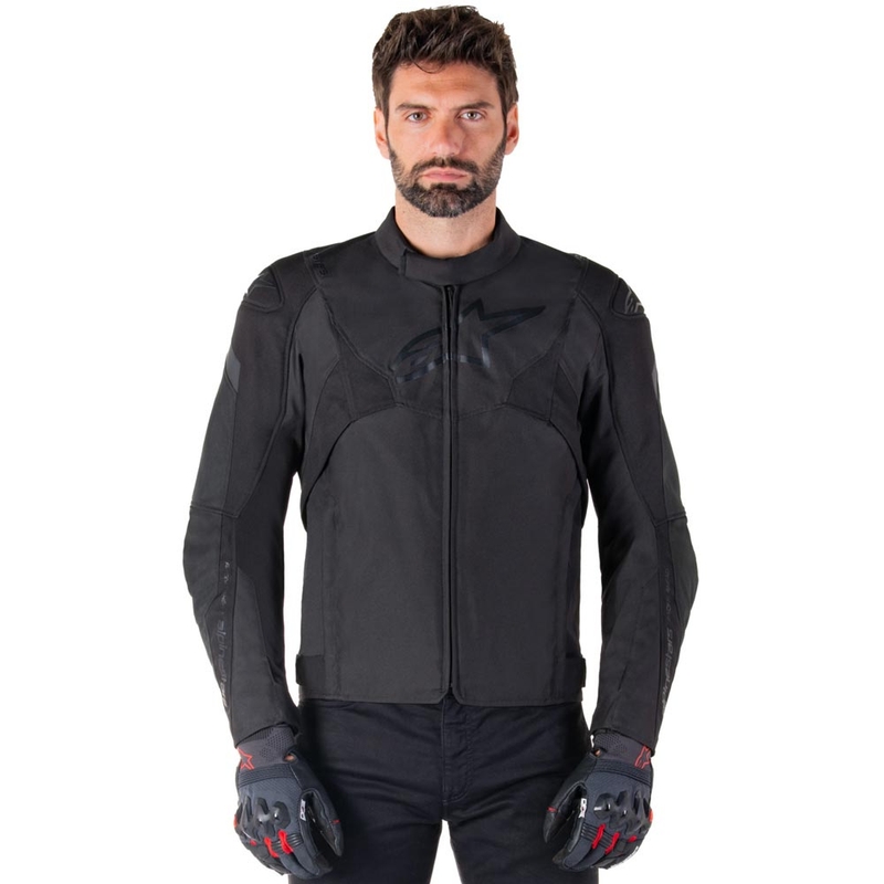 Alpinestars T-JAWS V4 vandeniui atspari motociklo striukė, juoda-juoda