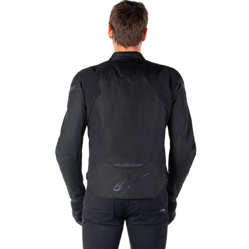 Alpinestars T-JAWS V4 vandeniui atspari motociklo striukė, juoda-juoda