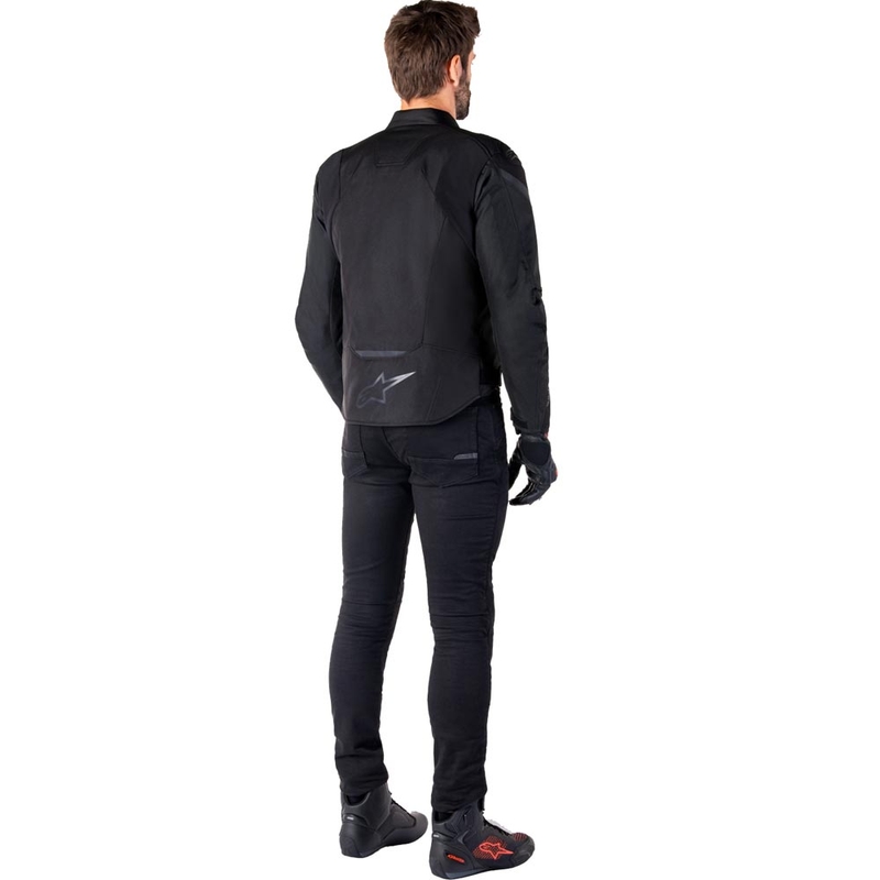 Alpinestars T-JAWS V4 vandeniui atspari motociklo striukė, juoda-juoda