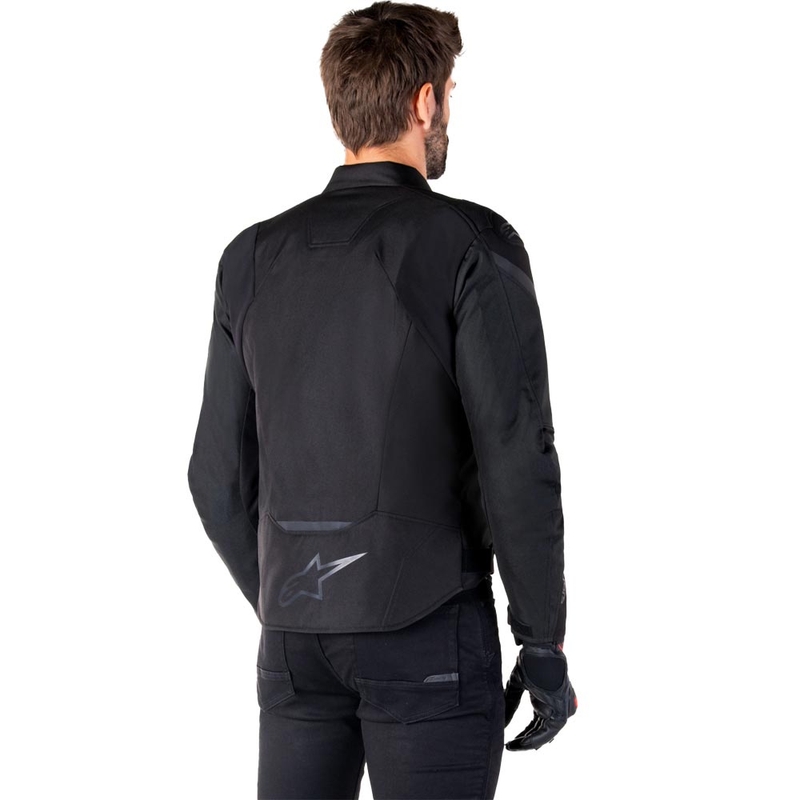 Alpinestars T-JAWS V4 vandeniui atspari motociklo striukė, juoda-juoda