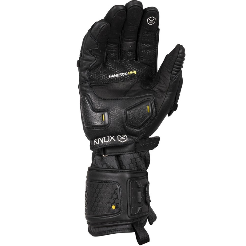 Knox Handroid All Black Mk5 motociklo pirštinės juodos