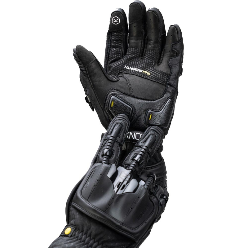 Knox Handroid All Black Mk5 motociklo pirštinės juodos