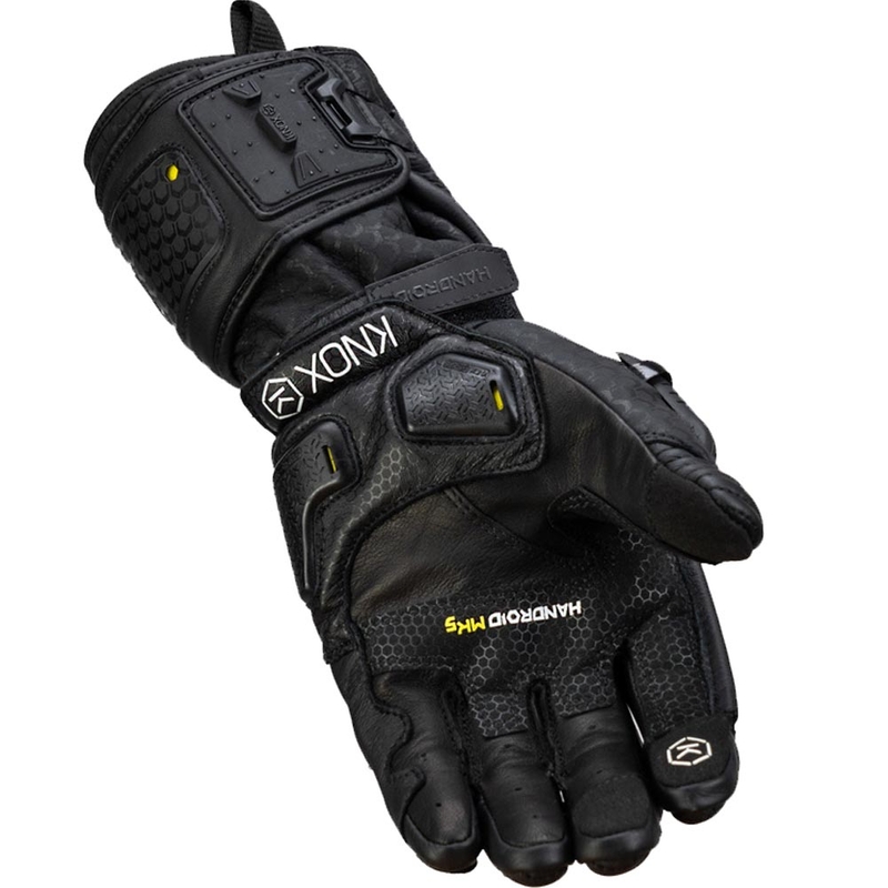 Knox Handroid All Black Mk5 motociklo pirštinės juodos