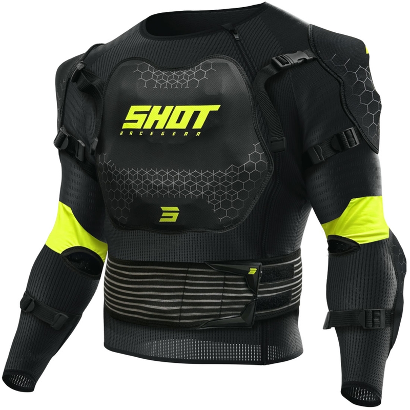 Vaikiška kūno apsauga Shot Optimal 2.0 black-fluo yellow