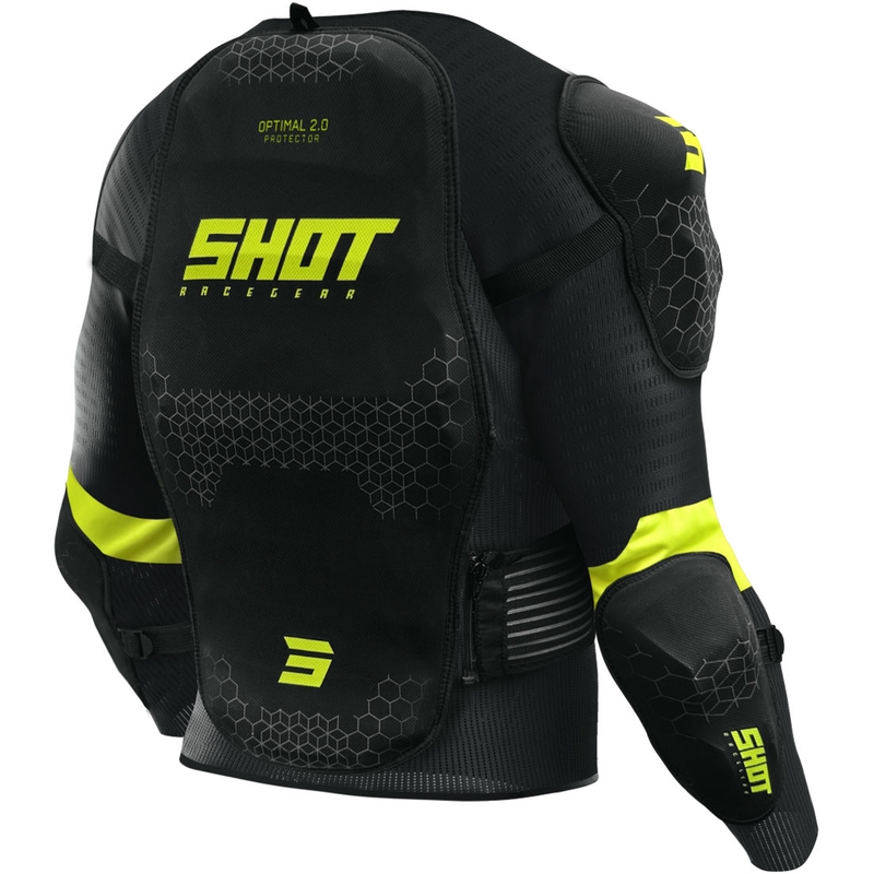 Vaikiška kūno apsauga Shot Optimal 2.0 black-fluo yellow