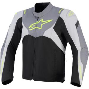 Alpinestars T-JAWS V4 vandeniui atspari motociklo striukė juoda-šviesiai pilka-pilka