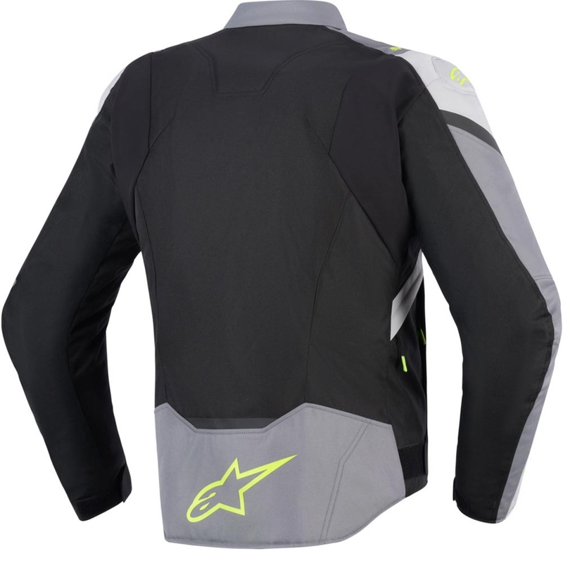Alpinestars T-JAWS V4 vandeniui atspari motociklo striukė juoda-šviesiai pilka-pilka