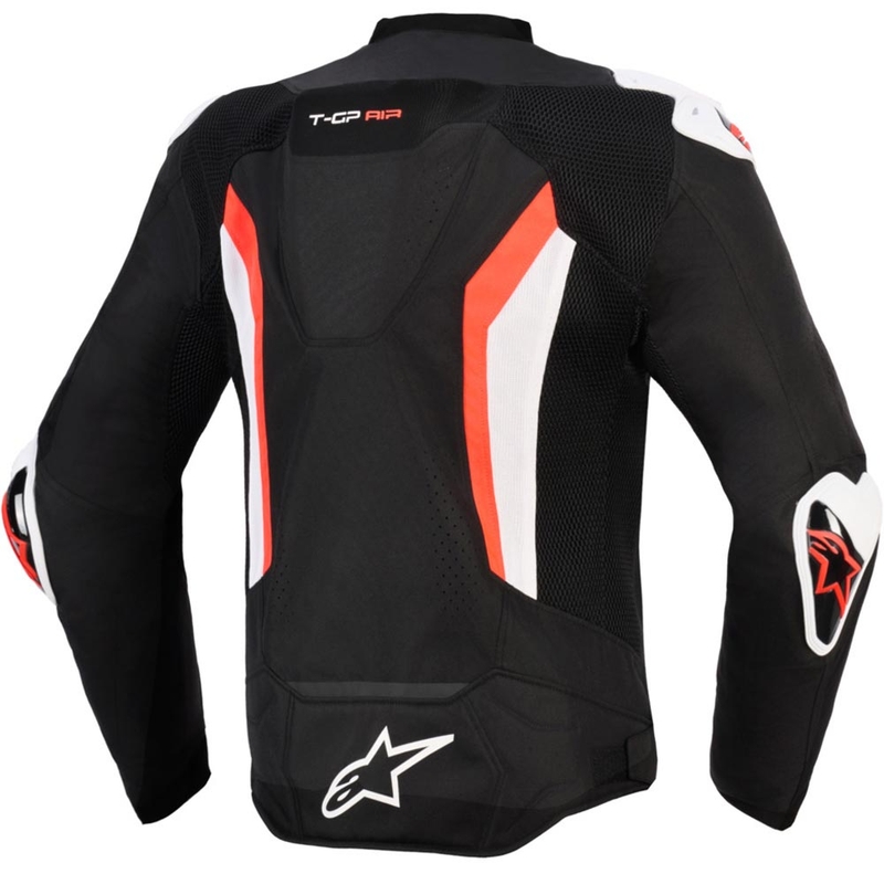 Alpinestars T-GP AIR motociklo striukė, juoda-fluorescencinė raudona
