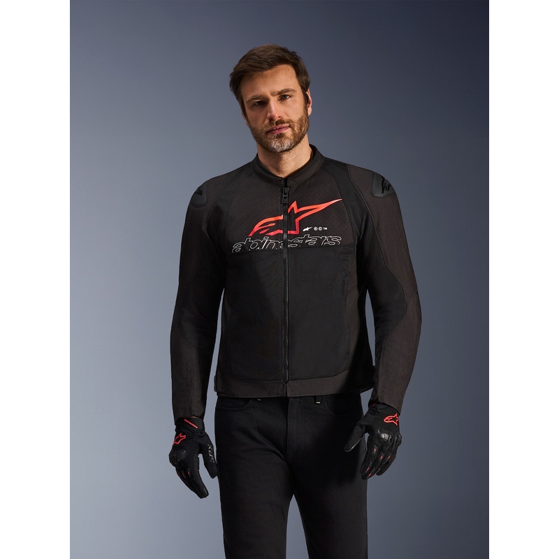 Alpinestars SMX Air motociklo striukė juoda-raudona-balta
