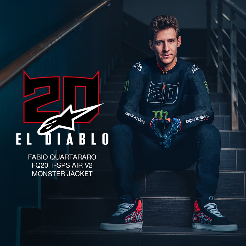 „Alpinestars T-SPS Air V2 Monster FQ20“ motociklo striukė, juodos-baltos spalvos, kolekcija