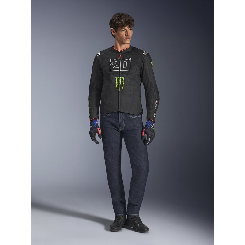 „Alpinestars T-SPS Air V2 Monster FQ20“ motociklo striukė, juodos-baltos spalvos, kolekcija