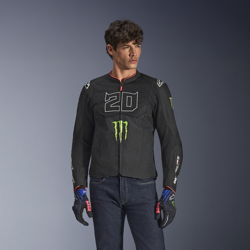 „Alpinestars T-SPS Air V2 Monster FQ20“ motociklo striukė, juodos-baltos spalvos, kolekcija