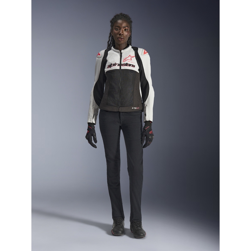 Alpinestars Stella SMX Air moteriška motociklo striukė, šviesiai pilka-juoda-rožinė