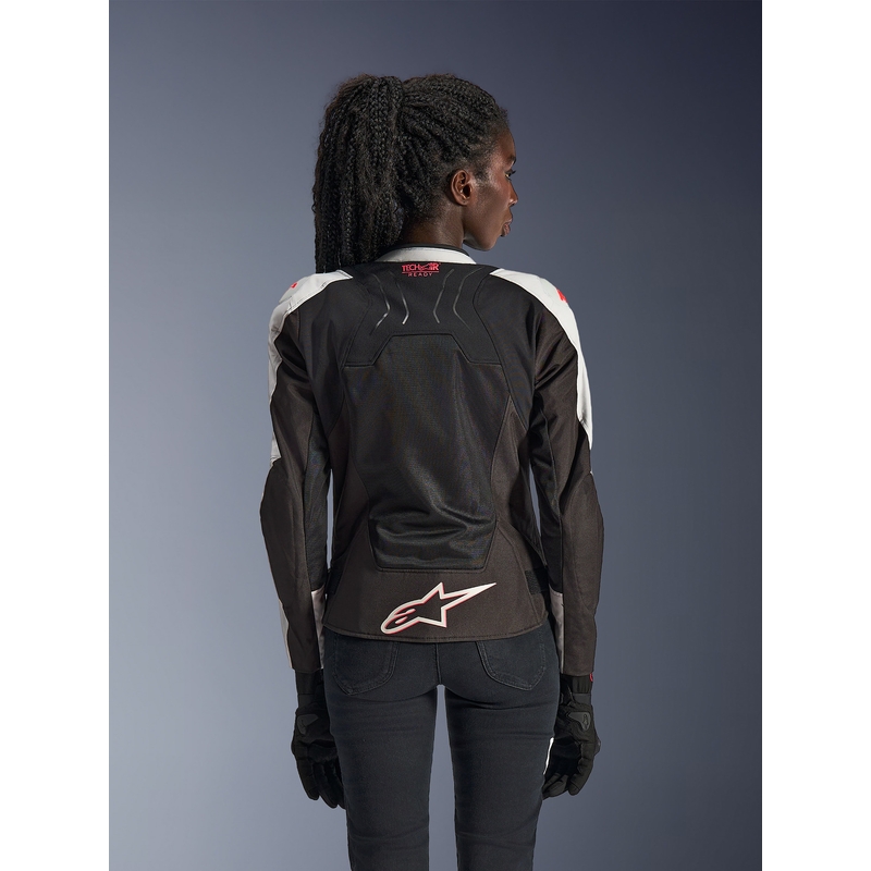 Alpinestars Stella SMX Air moteriška motociklo striukė, šviesiai pilka-juoda-rožinė