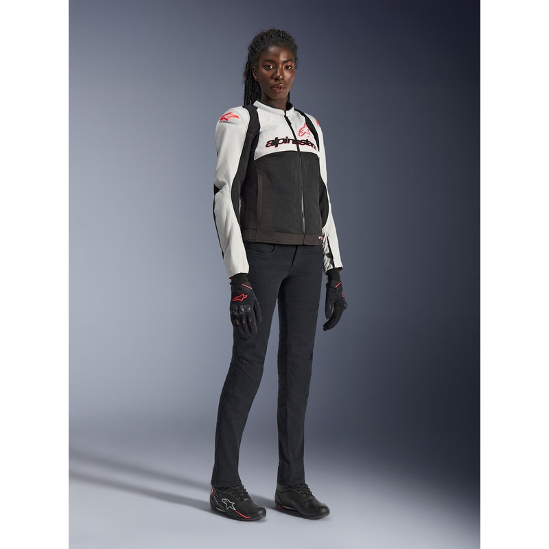 Alpinestars Stella SMX Air moteriška motociklo striukė, šviesiai pilka-juoda-rožinė