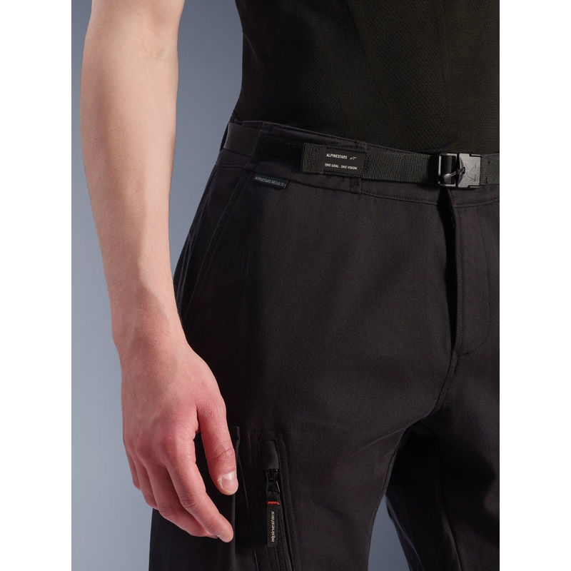 Alpinestars Flex-AST Cargo motociklo kelnės juodos-juodos