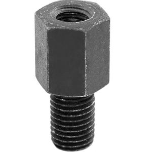 Galinio vaizdo veidrodėlio sriegio mažinimas - vidinis sriegis M10 dešinėje / išorinis sriegis M8 dešinėje, juodas