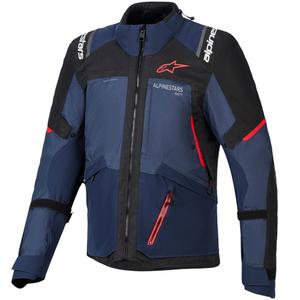 Alpinestars Andes V4 Drystar motociklo striukė tamsiai mėlyna-mėlyna-juoda