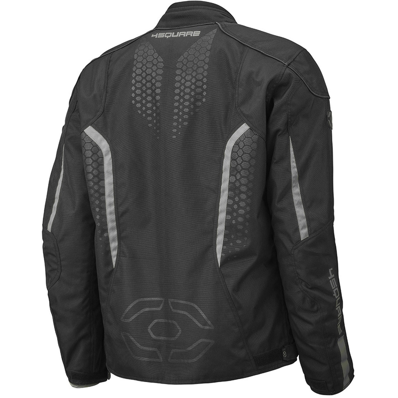 4SQUARE Sportster Dart motociklo striukė, juodai pilka