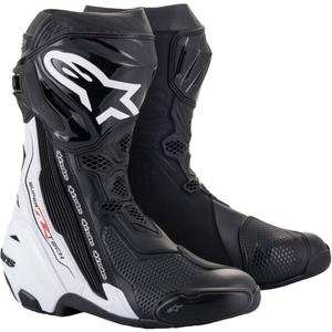 Alpinestars Supertech R juodai balti motociklininko batai
