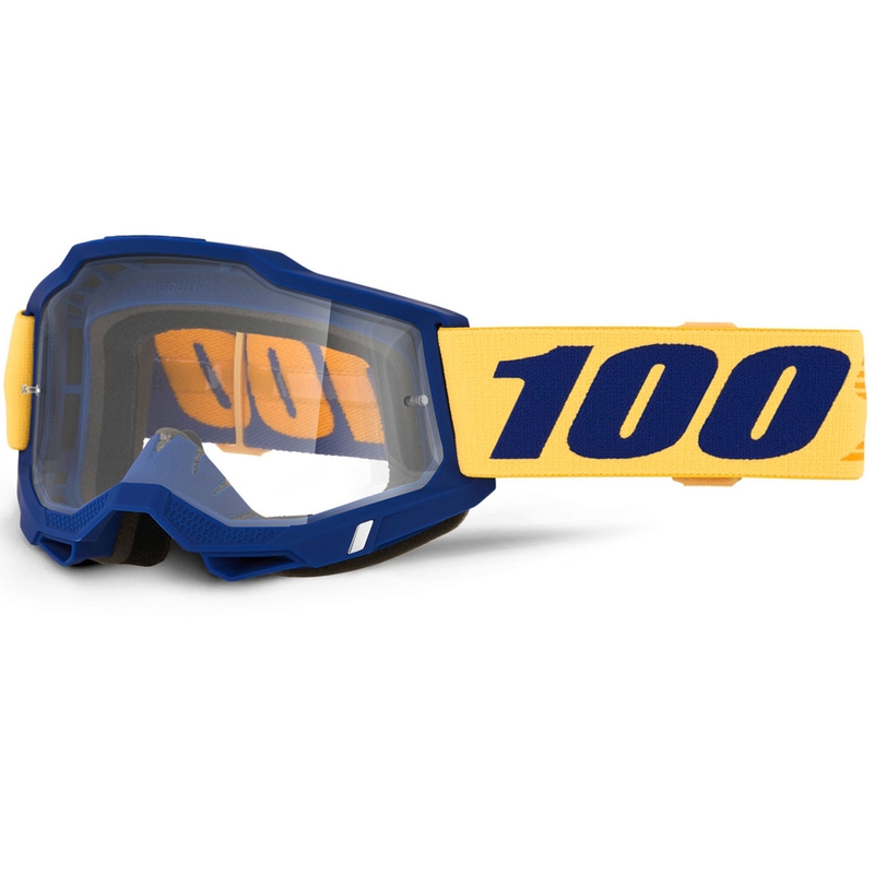 100% ACCURI 2 Desoto motokroso akiniai su skaidriu organiniu stiklu