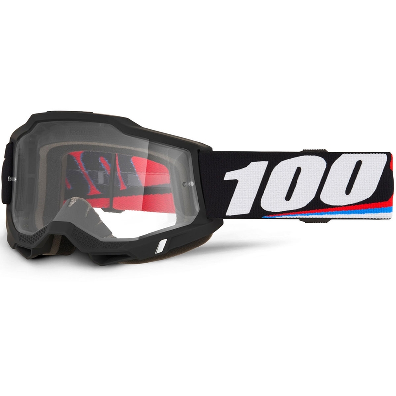100% ACCURI 2 Magnus motokroso akiniai su skaidriu organiniu stiklu