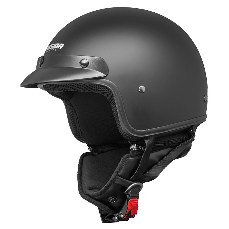 Otevřená přilba na motorku Cassida Police černá matná
