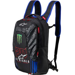 Alpinestars City Hunter V2 FQ20 Monster Collection kuprinė juoda-fluorescencinė raudona-mėlyna-žalia 22 l