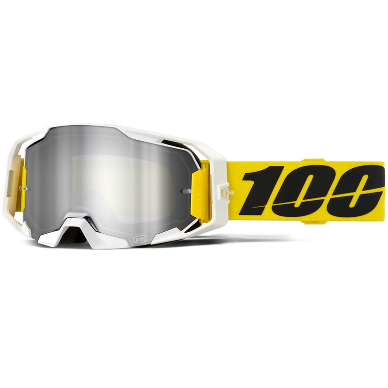 100 % ARmatic Valera motokroso akiniai su sidabriniu plexiglass