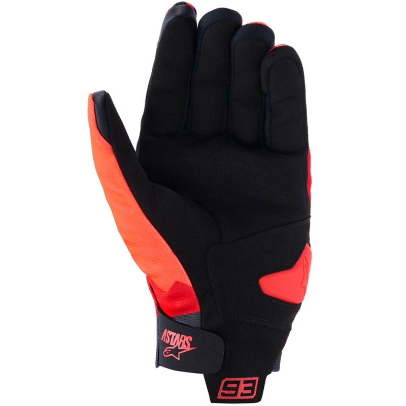 Alpinestars Reef V2 MM93 motociklo pirštinės, fluorescencinės, raudonos-raudonos-juodos, kolekcijos