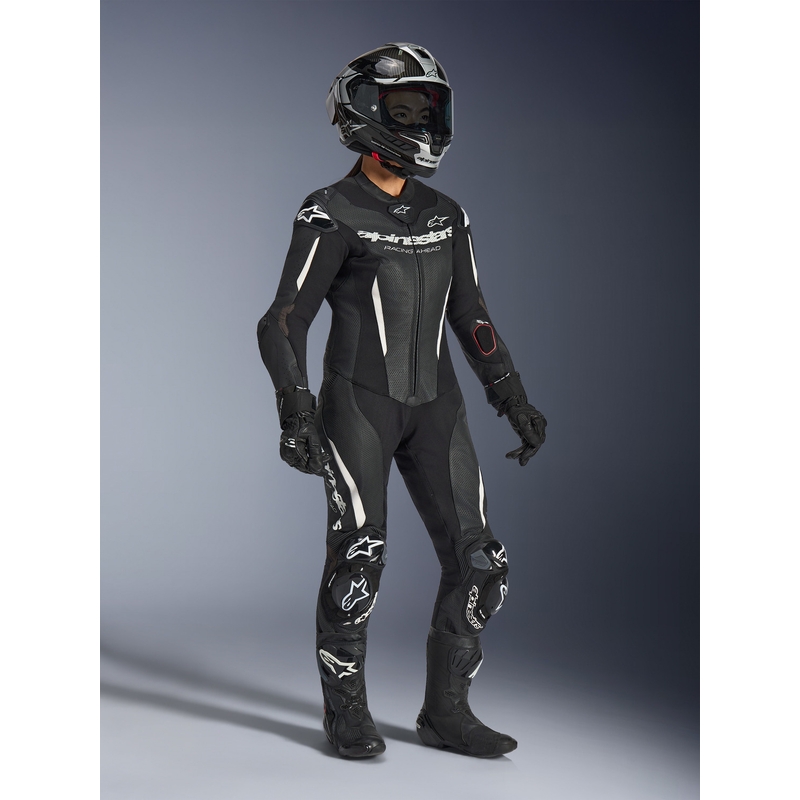 Alpinestars Stella GP-R7 moteriškas vientisas odinis motociklo kostiumas, juodas