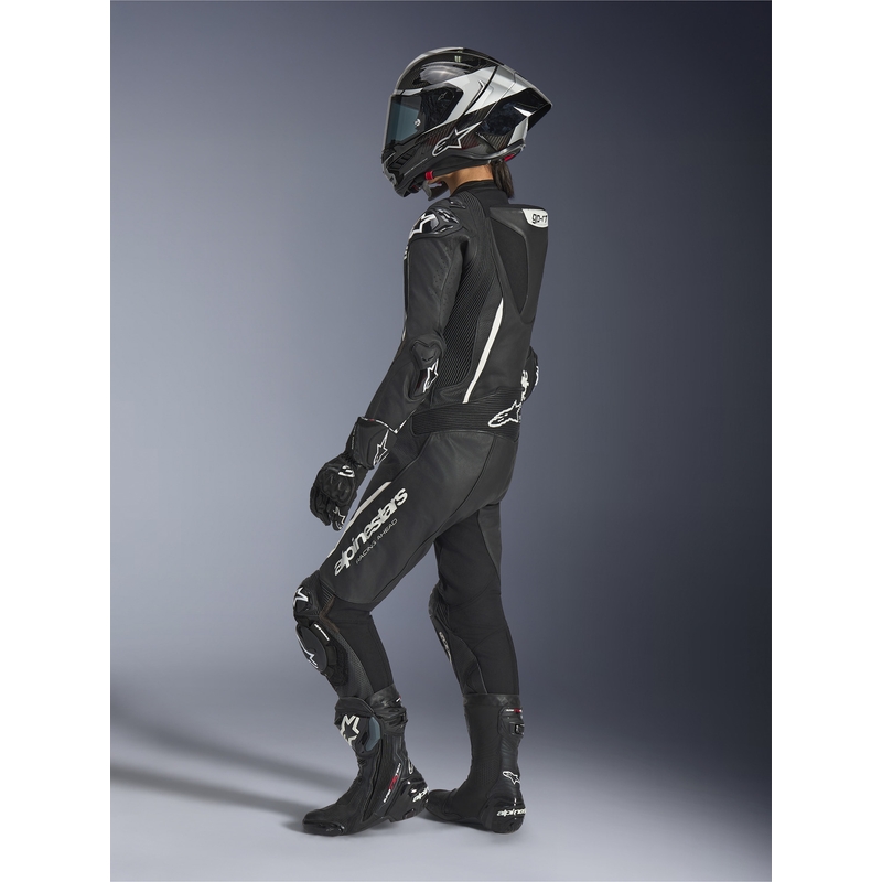Alpinestars Stella GP-R7 moteriškas vientisas odinis motociklo kostiumas, juodas