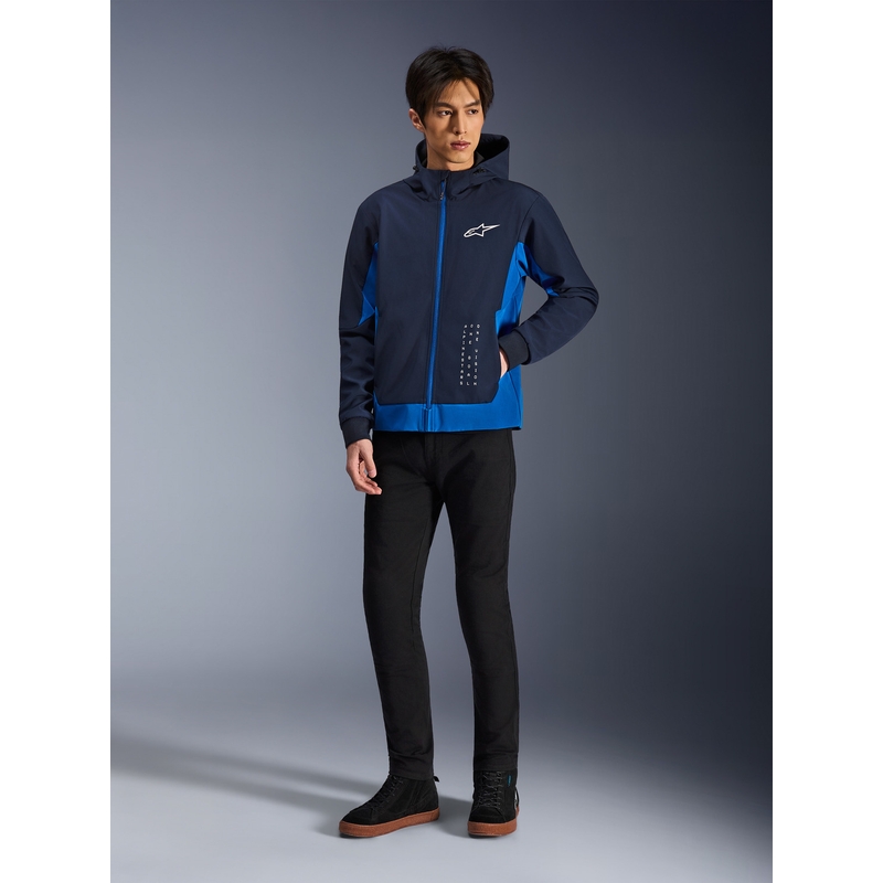 Alpinestars Radium Tech motociklo džemperis su gobtuvu, tamsiai mėlynas-mėlynas