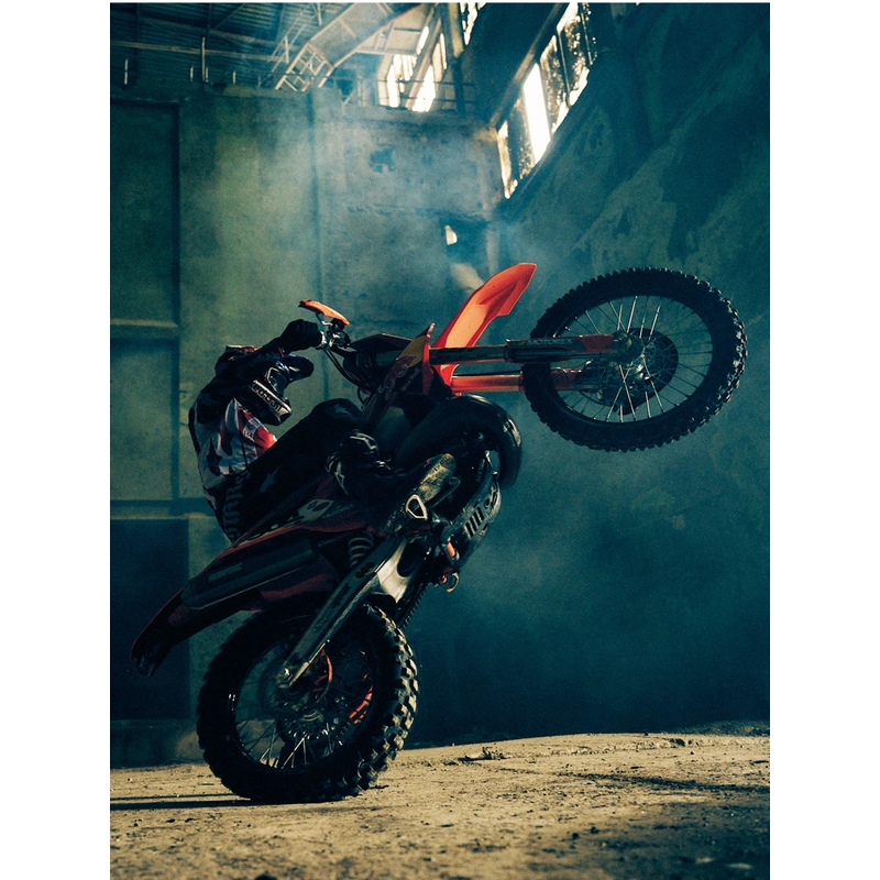 Alpinestars Supertech S-M7 riboto leidimo „Beast Coast“ motokroso šalmas pilkai juodai oranžinis