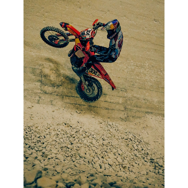 Alpinestars Supertech S-M7 riboto leidimo „Beast Coast“ motokroso šalmas pilkai juodai oranžinis