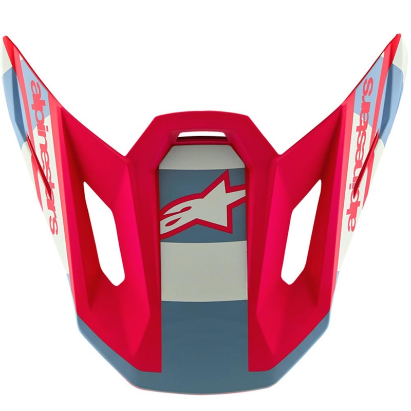 „Alpinestars Supertech S-M7“ riboto leidimo motociklo šalmas „Beast Coast“ pilkai juodai oranžinis su skydeliu