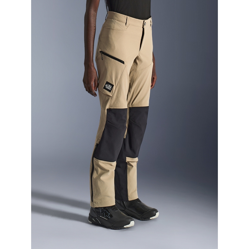 Alpinestars Stella Explore AST moteriškos motociklo kelnės, šviesiai rudos-juodos