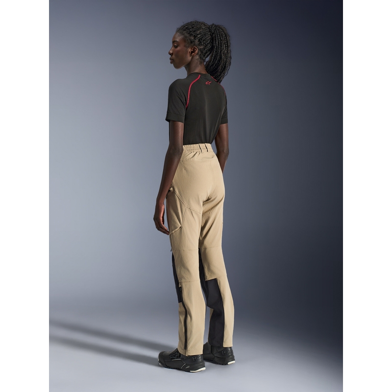 Alpinestars Stella Explore AST moteriškos motociklo kelnės, šviesiai rudos-juodos