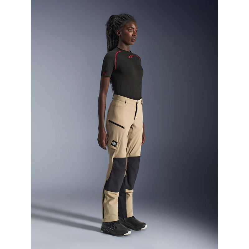 Alpinestars Stella Explore AST moteriškos motociklo kelnės, šviesiai rudos-juodos