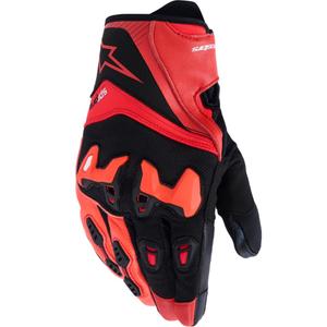 Alpinestars SP-R PRO motociklo pirštinės, raudonos-fluorescencinės, raudonos-juodos