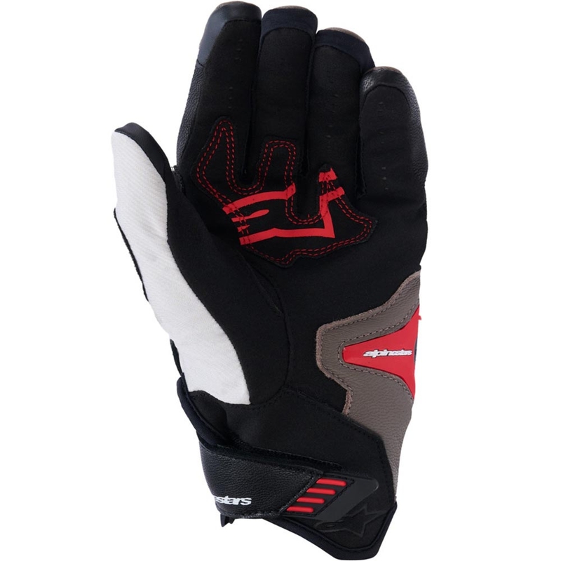 Alpinestars SP-R PRO motociklo pirštinės šviesiai pilkos-rudos-oranžinės