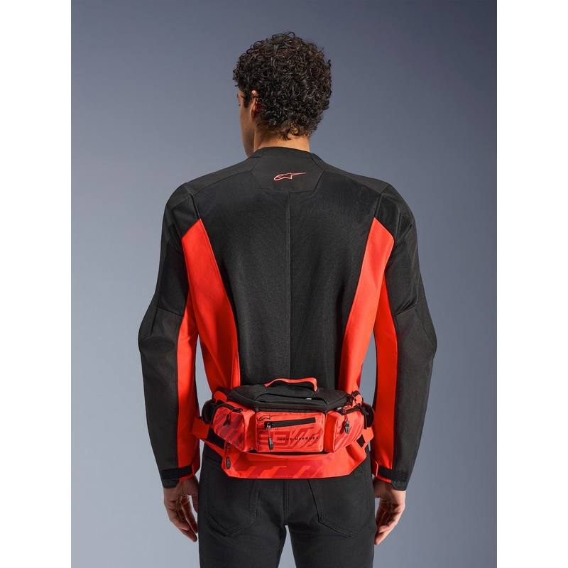 ALPINESTARS MM93 juosmens krepšys, fluorescencinė kolekcija, raudona-raudona, 2,5 l