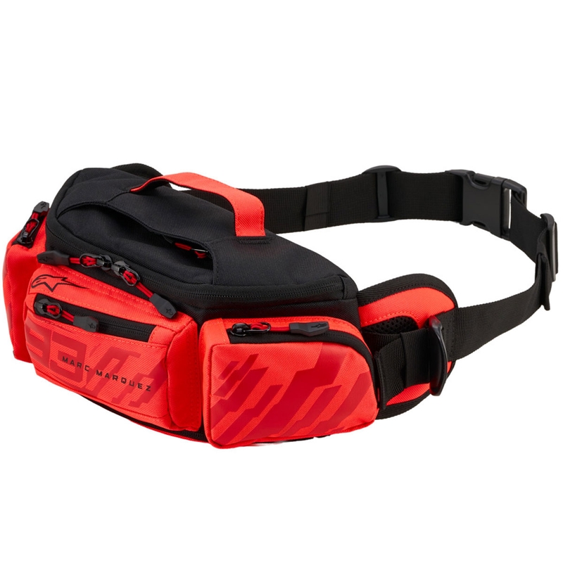 ALPINESTARS MM93 juosmens krepšys, fluorescencinė kolekcija, raudona-raudona, 2,5 l