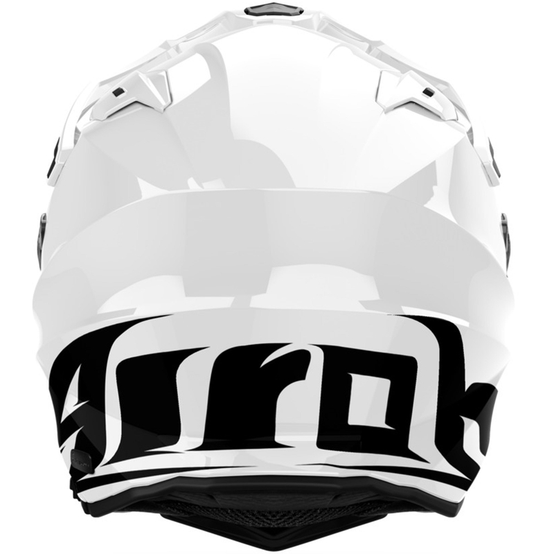 Enduro šalmas Airoh Commander 2 Color blizgiai baltas