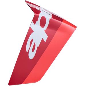 Aerodinaminis spoileris motociklo šalmams „Alpinestars Supertech R10 Arius“ lenktynių profilis, fluorescencinė raudona-raudona-balta