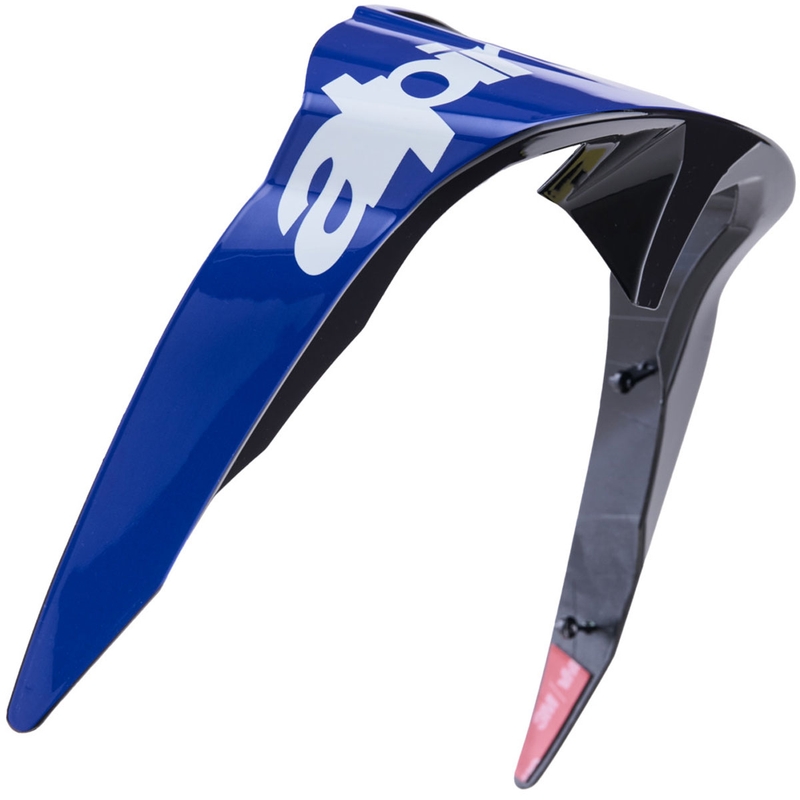 Aerodinaminis spoileris motociklo šalmams „Alpinestars Supertech R10 Arius“ standartinio profilio mėlynai baltai juodas